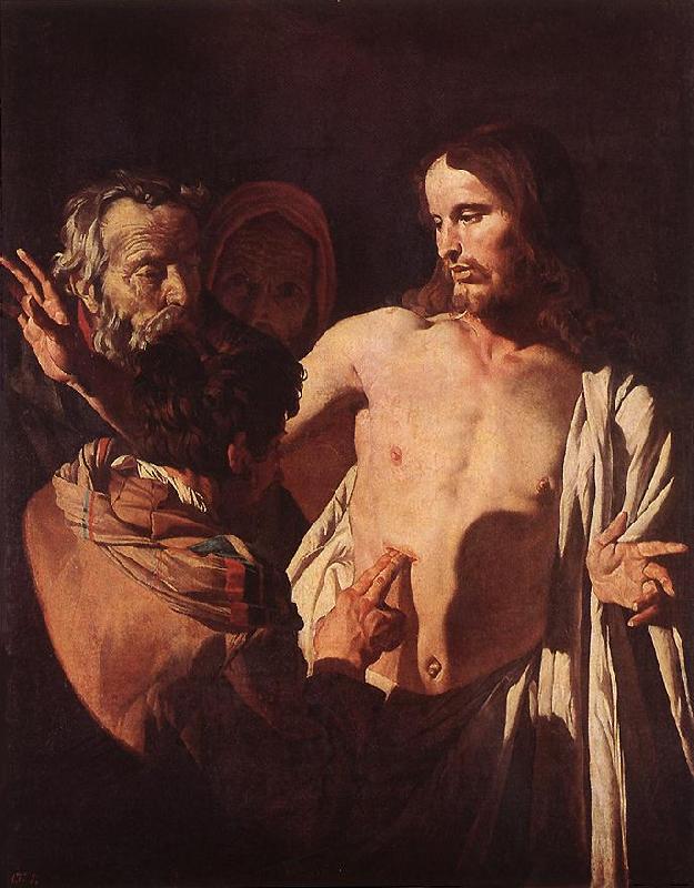 HONTHORST, Gerrit van The Incredulity of St Thomas sdg